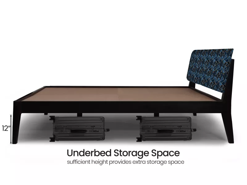 Prism Solid Wood Queen Size Double Bed